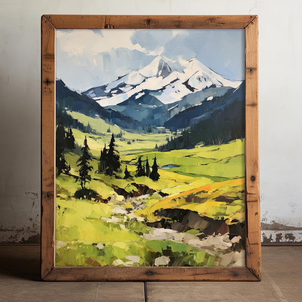 Cascade Mountain Art Print