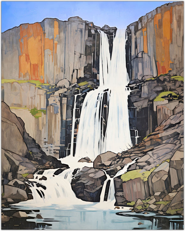 Rocky Falls Art Print