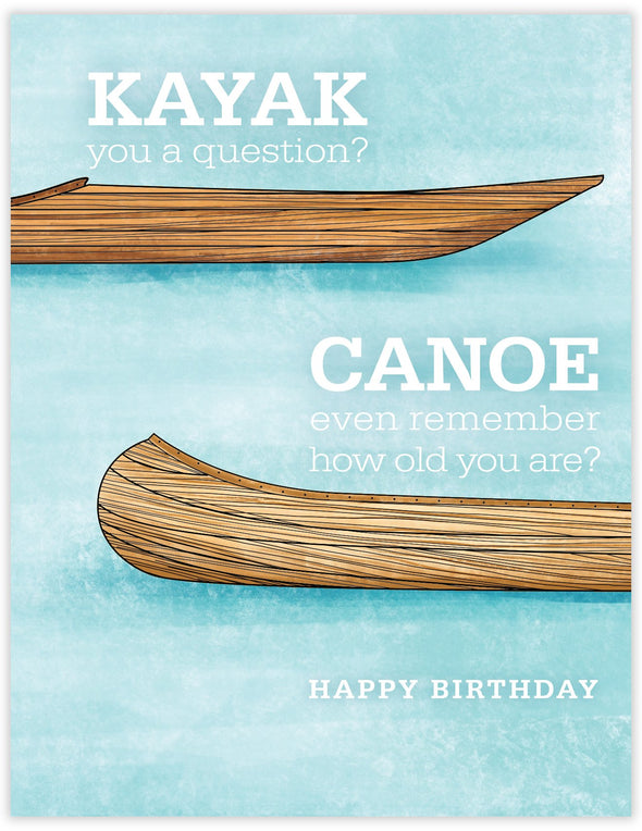 Kayak Canoe Birthday