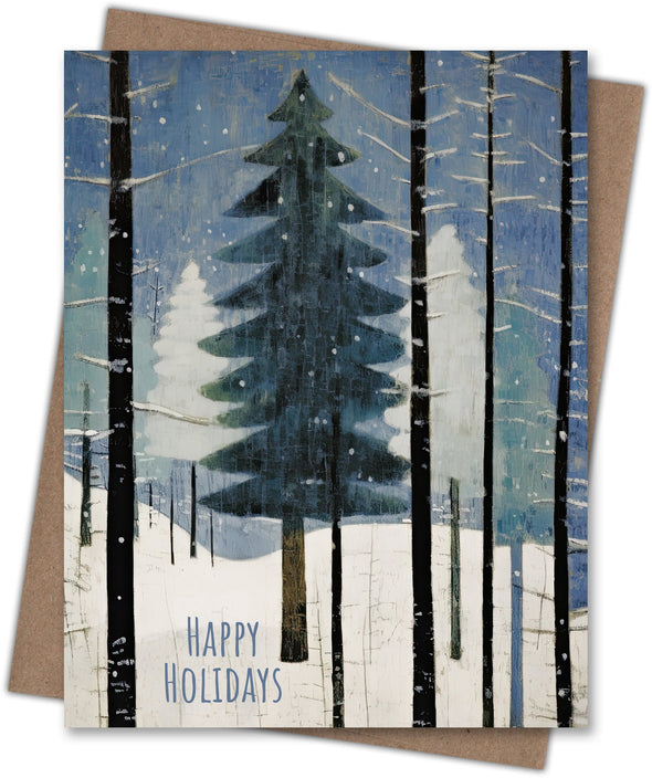 Magic Conifer Holiday Card