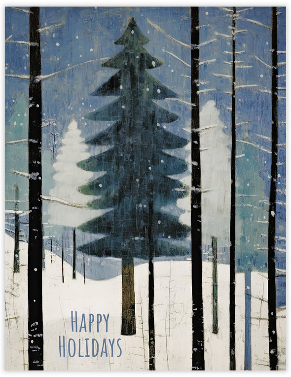 Magic Conifer Holiday Card