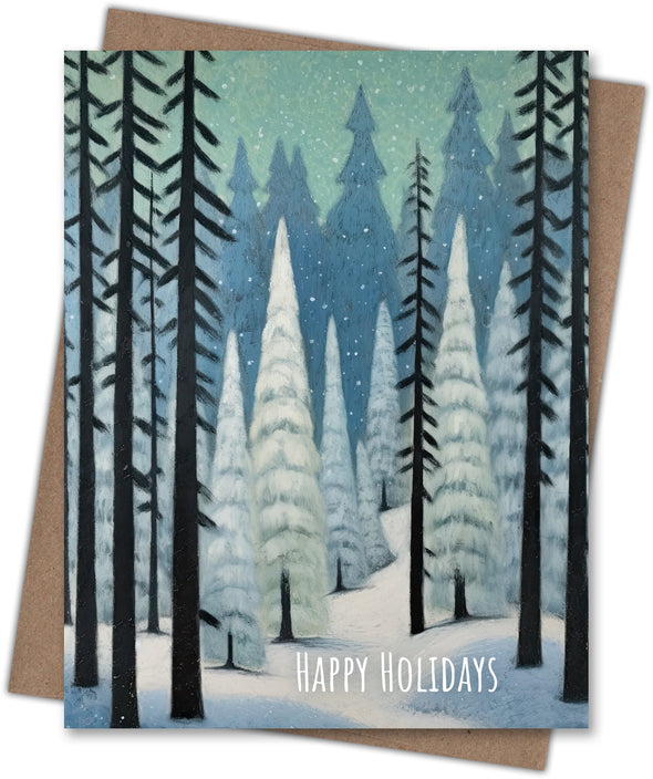 Magic Forest Holiday Card