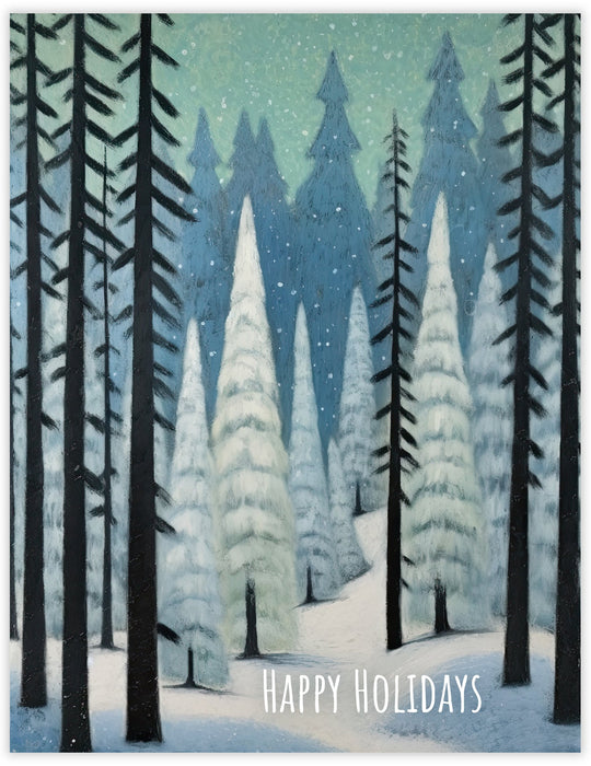 Magic Forest Holiday Card