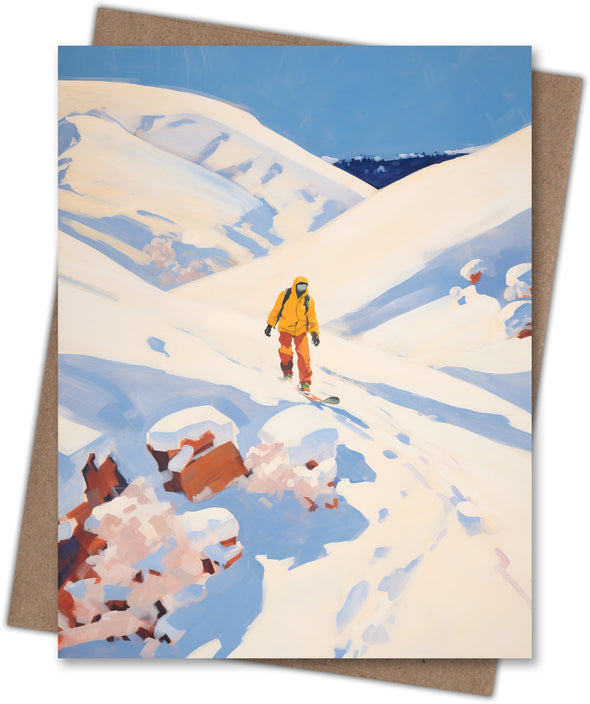 Solitude Snowboard Notecard