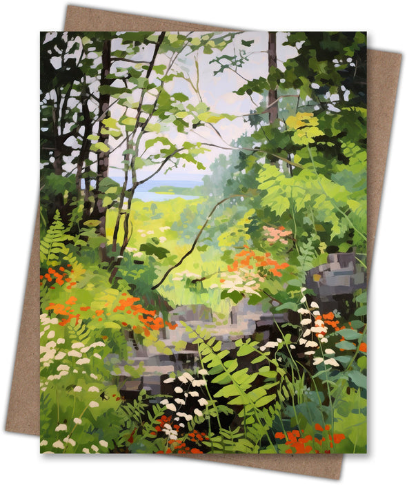 Into the Forest Clearing Notecard