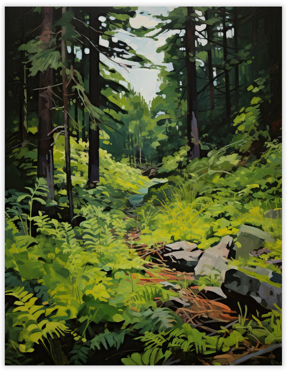 Into the Forest Trail Notecard